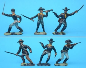 CRESCENT 60mm U.S. Cavalry figures toy soldiers (aa) - Bild 1 von 5