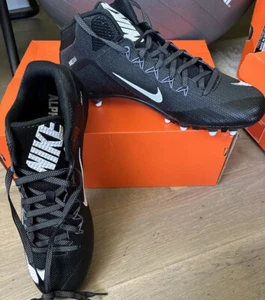 NUEVOS botines de fútbol americano Nike para hombre Alpha Pro 2 3/4 TD negros 719932-010 con cordones talla 14 - Imagen 1 de 15
