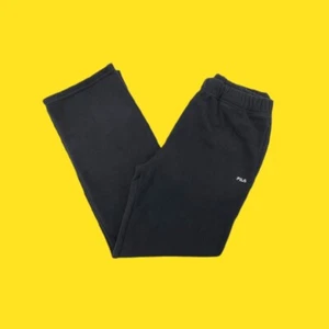FILA Kids Black Polar Fleece Joggers, Drawstring, Fila Logo, Black, XL/Age 14 - Picture 1 of 4