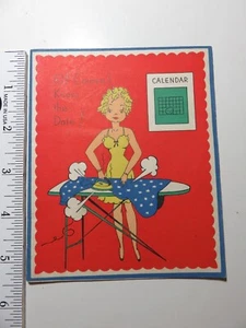 Freche & bunte Vintage verspätete Geburtstagskarte 40er Jahre - Bild 1 von 9