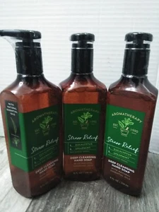 Bath & Body Works Aromatherapy Stress Relief Eucalyptus Spearmint HAND SOAP (3PK - Picture 1 of 5