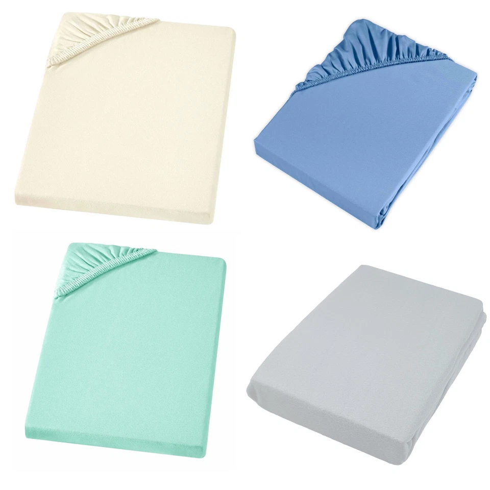 Spannbettlaken Baumwolle Spannbetttuch Laken Bettlaken Betttuch Rundumgummizug - Bild 1 von 1