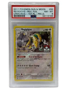 2017 Pokémon League Crismon Invasion Regigigas 1st Place Reverse Holo 84/111 PSA - Picture 1 of 4