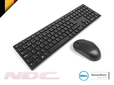 NEW Dell KM5221W Black BELGIUM Pro Wireless Keyboard & Mouse Combo - Image 1 of 2