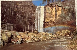 Toccoa Falls auf dem Campus von Toccoa Falls Bibel Collage 186 'Herbst Postkarte Chrom - Bild 1 von 2
