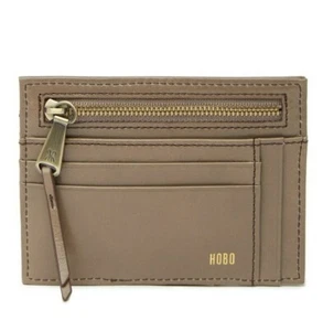 NWT HOBO THE ORIGINAL VINTAGE BRINK BROWN LEATHER CARD HOLDER STACKER ID WALLET - Picture 1 of 1