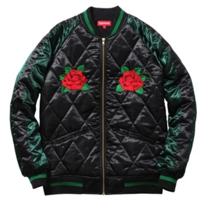 Supreme New York Satin Rose Bomber FW13 Bape Japan ASAP ROCKY RHIANA Box Logo - Bild 1 von 9