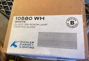 Kichler Under Cabinet Light - 12V 10580White Direct Wire 2 Light 12"(tr2-1MP) - Picture 1 of 2