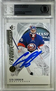 Ilya Sorokin 2021 Upper Deck encap RC #116 New York Islanders BAS - Picture 1 of 3