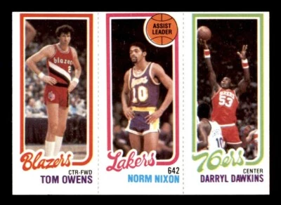 1980 Topps Basketball #123 Owens Nixon Dawkins EX *e1 - Image 1 of 2