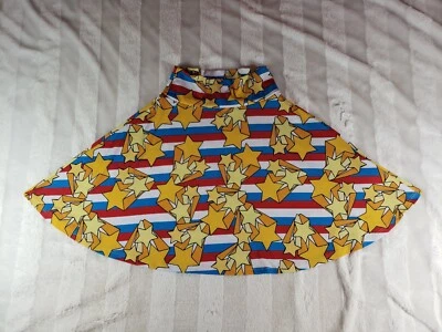 Lularoe Niñas Americana Azul Slinky Tejido Falda 4 de Julio Estrellas Patrióticas 6 Foto 1 de 4
