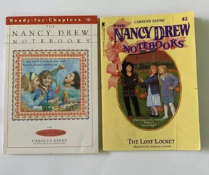 Nancy Drew Notebooks: Carolyn Keene PaperBack Book Candy & Lost Locket Lot of 2 - Imagen 1 de 6