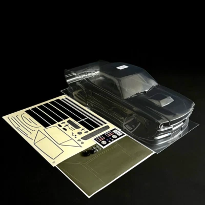 RC Car Karosserie 1:10 unlackiert Ford GT-500 Mustang Shelby mit Dekorbogen - Bild 1 von 4