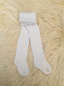 Nuevas Calzas Tejidas de Algodón Bebé Niñas... Blanco Marfil, 3m 6m 12m - Imagen 1 de 7