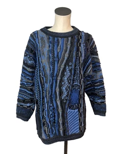 Carlo Alberto Australia Vintage Damen 100% Wolle Grobstrick Rundhals Pullover Größe S - Bild 1 von 7