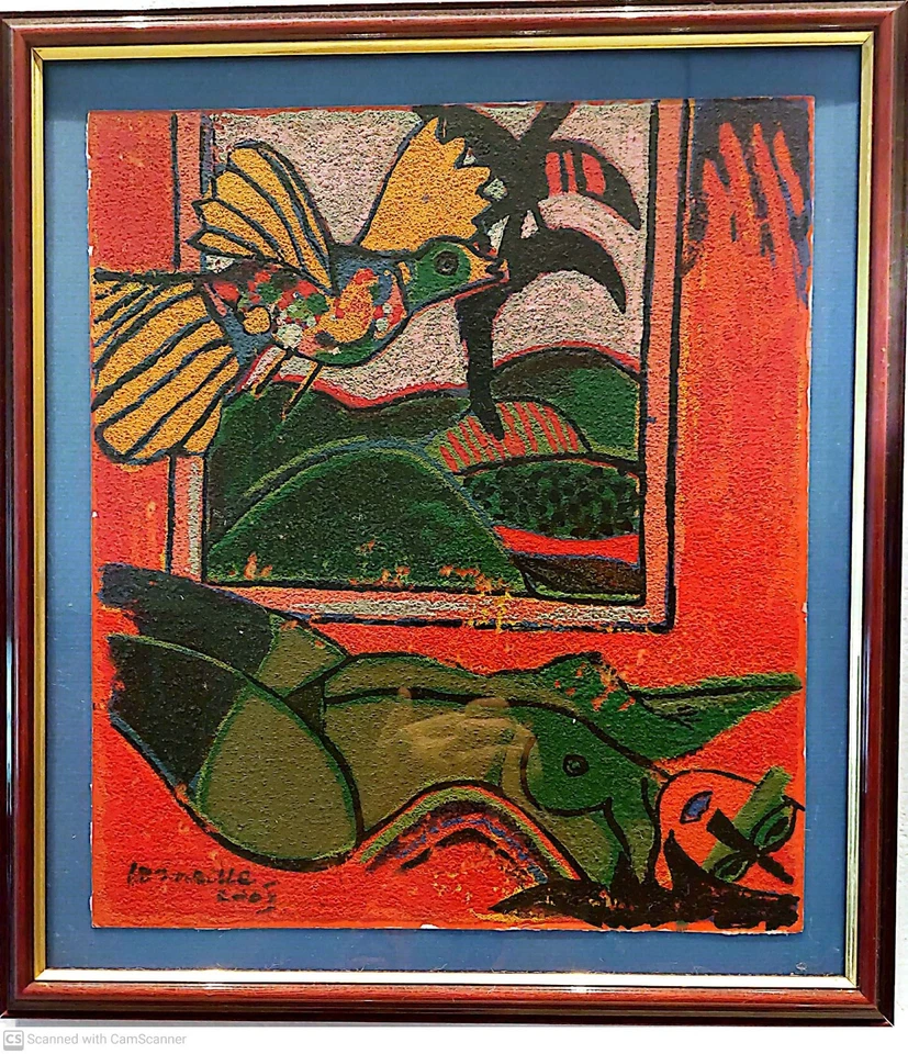 Corneille, 2003 prueba de artista firmada a mano, doble mate enmarcado, 1 de 8 en conjunto Foto 1 de 1