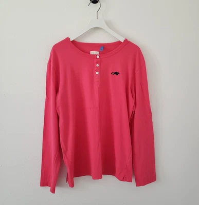 Marc Jacobs Men's Adult Size Small Pink Stinky Rat Long Sleeve Henley Shirt - Image 1 of 4