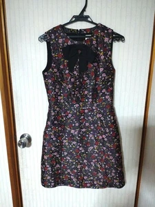 Kate Spade Floral Jacquard Flare Dress 2 Gobelin Style Flower Pattern N3040 - Picture 1 of 24