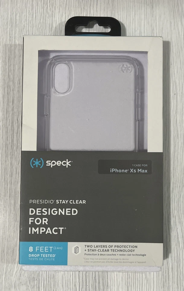 Capa Speck Presidio Stay Clear para Apple iPhone XS Max - Transparente - Imagem 1 de 1