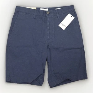 Goodfellow & Co Mens The Every Wear Flat-Front Shorts, Navy Blue Size 28 - Picture 1 of 5