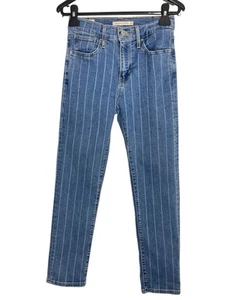 Levi’s Premium 724 High Rise Straight Jeans Gr. 25 blau gestreift - Bild 1 von 7