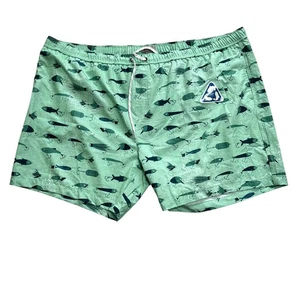 Ocean Coast Aqua Angeln Köderdruck Herren Badehose Größe 4X Neu ohne Etikett Strand Bootfahren - Bild 1 von 4