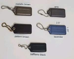 Authentique sac à main Coach cuir étiquettes à accrocher différentes couleurs NEUF - Photo 1/10