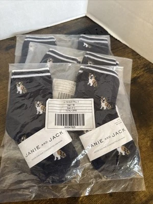 Nuevos calcetines Bulldog 2019 Janie and Jack para niños talla 2T-3 X 6 pares nuevos Foto 1 de 4