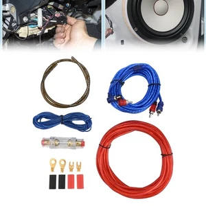 10GA Flame Retardant Subwoofer Cable Set for Enhanced Sound in For Cars - Picture 1 of 12