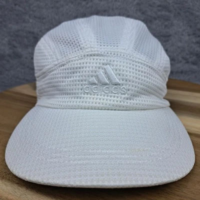Gorra Adidas Gorra Correa Trasera Blanca 5 Paneles Logo Malla Ligera Correr Ciclismo Foto 1 de 4