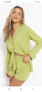 Ladies Stylish Lime Green Linen Jacket Size 10 BNWT - Picture 1 of 11