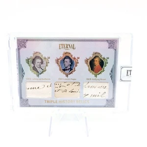2024 Eternal Cuts Ludwig Beethoven Mozart Chopin Triple Relic /50 - Picture 1 of 4
