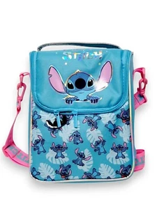 Bolso Bandolera Disney Stitch Azul Bolso de Hombro con Correa Ajustable y Puntada - Imagen 1 de 9