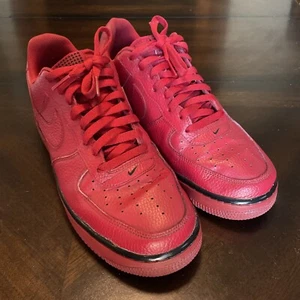 Nike Air Force 1 Low Pivot Pack Rot Leder Herren Schuhe 488298-627 Größe 11 - Bild 1 von 8