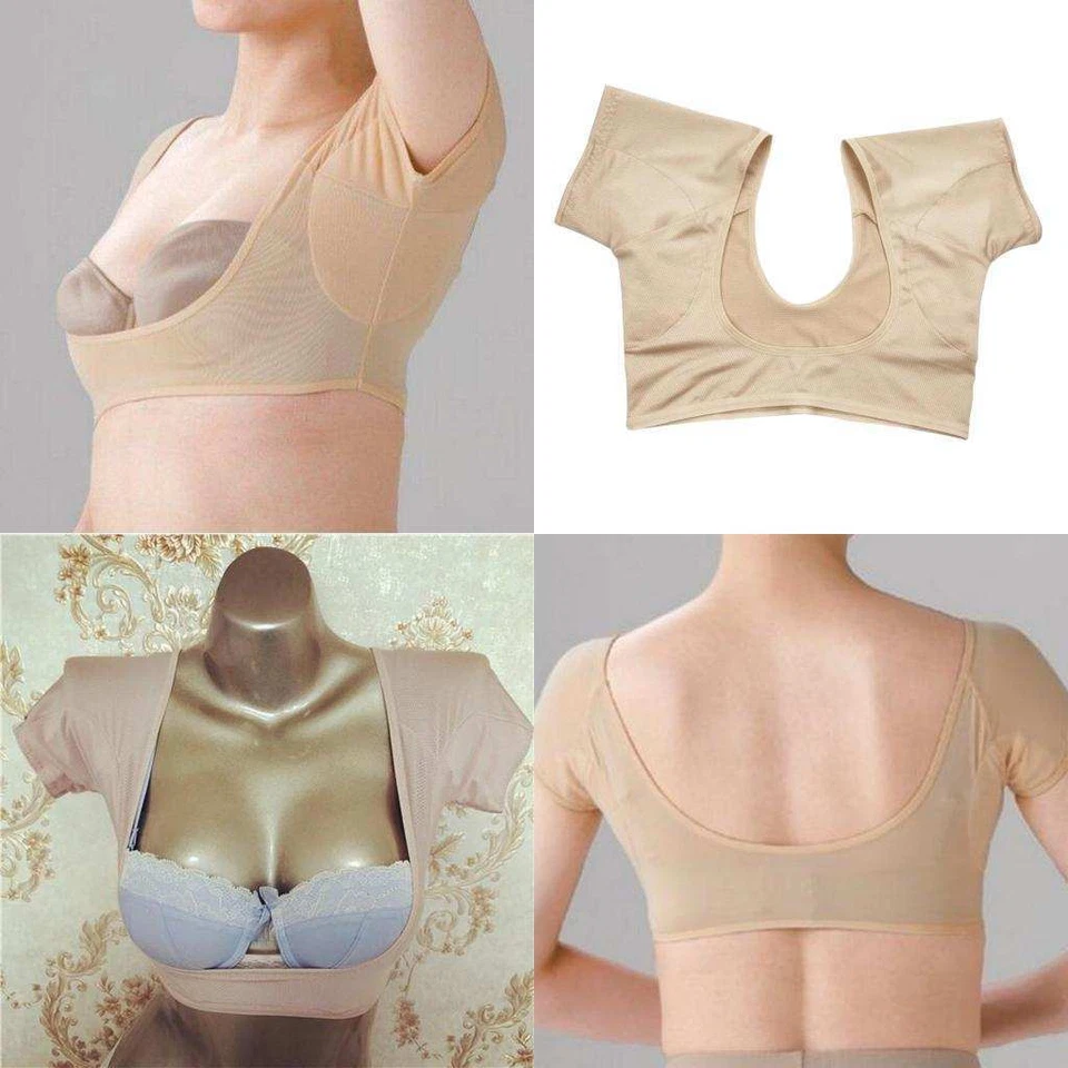 Women Underarm Armpit Vest Top Sweat Pad Sweat Absorbing Shirt - Image 1 of 1