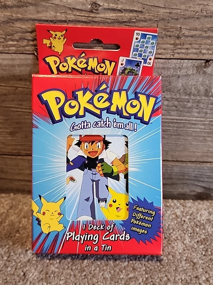 MISP 1999 Bicycle Pokemon 1 Deck of Playing Cards in a Tin