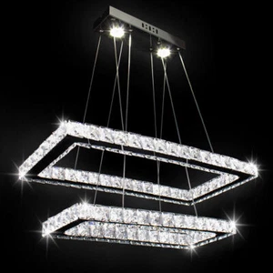 Square LED Chandelier Modern LED Pendant Light Modern Chandelier for Dining Room - Picture 1 of 10