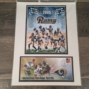 Vintage 2005 St. Louis Rams Team Photo with Regular Season Schedule USPS - Picture 1 of 7