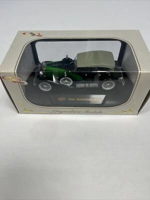 Signature Models 1934 Duesenberg 1/32 Scale Green /Black Item #32110 New In Box - Image 1 of 4