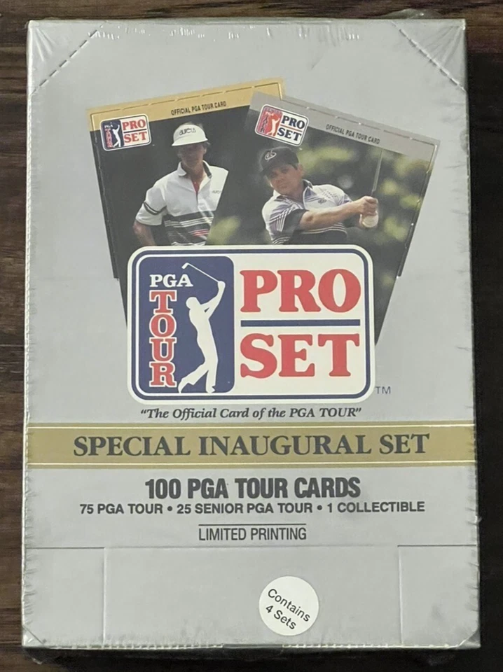 Lot of 4 1990 Pro Set PGA Golf FACTORY SEALED Sets 100 Cards NICKLAUS Palmer - Image 1 of 1