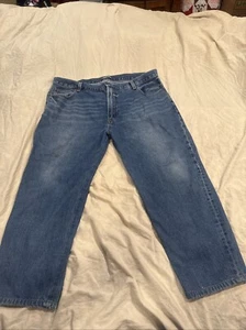 Lands' End Men's Square Rigger Traditional Fit Jeans AN3 Blue Size 44T - Picture 1 of 17