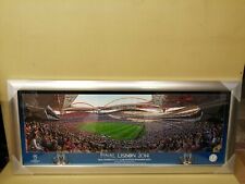 2014 Champions League Final Corner Match Framed Photo Landscape 32.5" x 14" -New