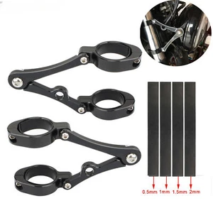 Supporto staffa faro morsetto forcella tubo porta luce moto bobber - Foto 1 di 18