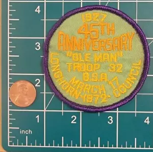 BSA Longhorn Council, Texas 1972 45 aniversario "Ole Man", Tropa 32 - Imagen 1 de 1