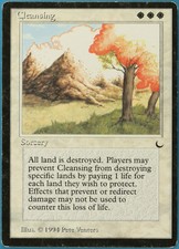 Cleansing The Dark HEAVILY PLD White Rare MAGIC MTG CARD (ID# 206005) ABUGames