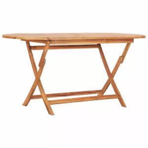 Wooden Garden Dining Table Folding Quality Teak Wood Indoor Outdoor Furniture - Picture 1 of 6