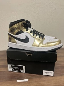Size 10 - Jordan 1 Mid SE Metallic Gold 2020 - Picture 1 of 7