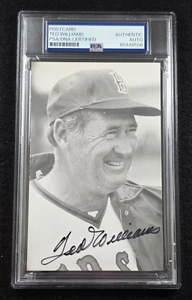 TED WILLIAMS Signed Real Photo Postcard-HOF-BOSTON RED SOX-PSA - Picture 1 of 4