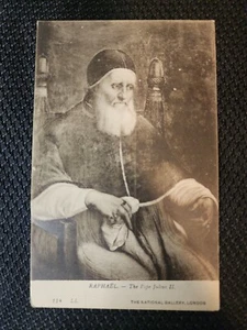 VINTAGE B&W RAPHAEL - THE POPE JULIUS II 114 LL THE NATIONAL GALLERY, LONDON - Picture 1 of 2