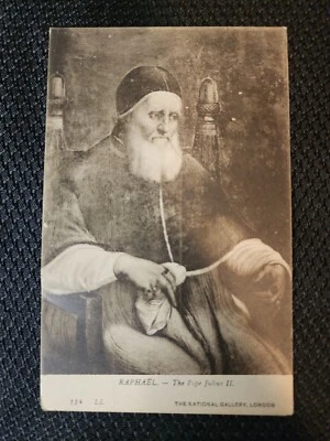 VINTAGE B&W RAPHAEL - THE POPE JULIUS II 114 LL THE NATIONAL GALLERY, LONDON - Image 1 of 2